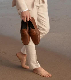 Cole Haan Extended Sizes & Widths|Dress Shoes*Men's Grand Laser Penny Driver BritishTan-Java