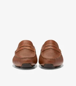 Cole Haan Extended Sizes & Widths|Dress Shoes*Men's Grand Laser Penny Driver BritishTan-Java