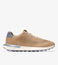 Cole Haan Sneakers*Men's GrandPr&oslash; Ashland Laser Perforated Sneakers Sesame-Folkstone-Gray-Ivory