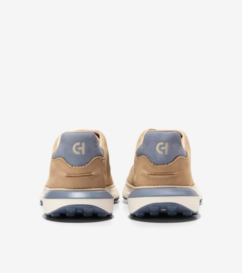 Cole Haan Sneakers*Men's GrandPrø Ashland Laser Perforated Sneakers Sesame-Folkstone-Gray-Ivory