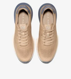 Cole Haan Sneakers*Men's GrandPrø Ashland Laser Perforated Sneakers Sesame-Folkstone-Gray-Ivory
