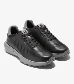 Cole Haan Sneakers*Men's GrandPr&oslash; Ashland Laser Perforated Sneakers Black-DecemberSky