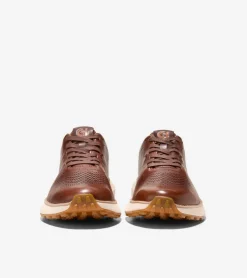 Cole Haan Extended Sizes & Widths|Sneakers*Men's GrandPr&oslash; Ashland Laser Perforated Sneakers Acorn-Madeira-Ivory