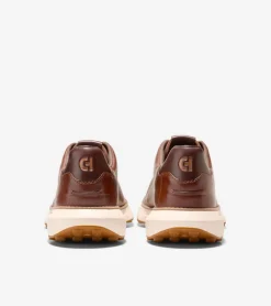 Cole Haan Extended Sizes & Widths|Sneakers*Men's GrandPrø Ashland Laser Perforated Sneakers Acorn-Madeira-Ivory