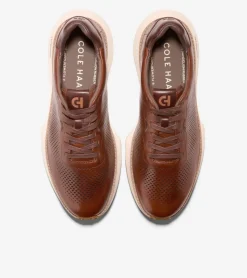 Cole Haan Extended Sizes & Widths|Sneakers*Men's GrandPrø Ashland Laser Perforated Sneakers Acorn-Madeira-Ivory