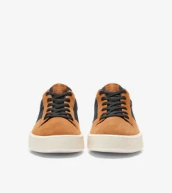 Cole Haan Sneakers*Men's GrandPr&oslash; Crew Sneakers Black-GoldenToffee-Ivory