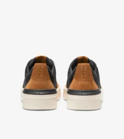 Cole Haan Sneakers*Men's GrandPrø Crew Sneakers Black-GoldenToffee-Ivory