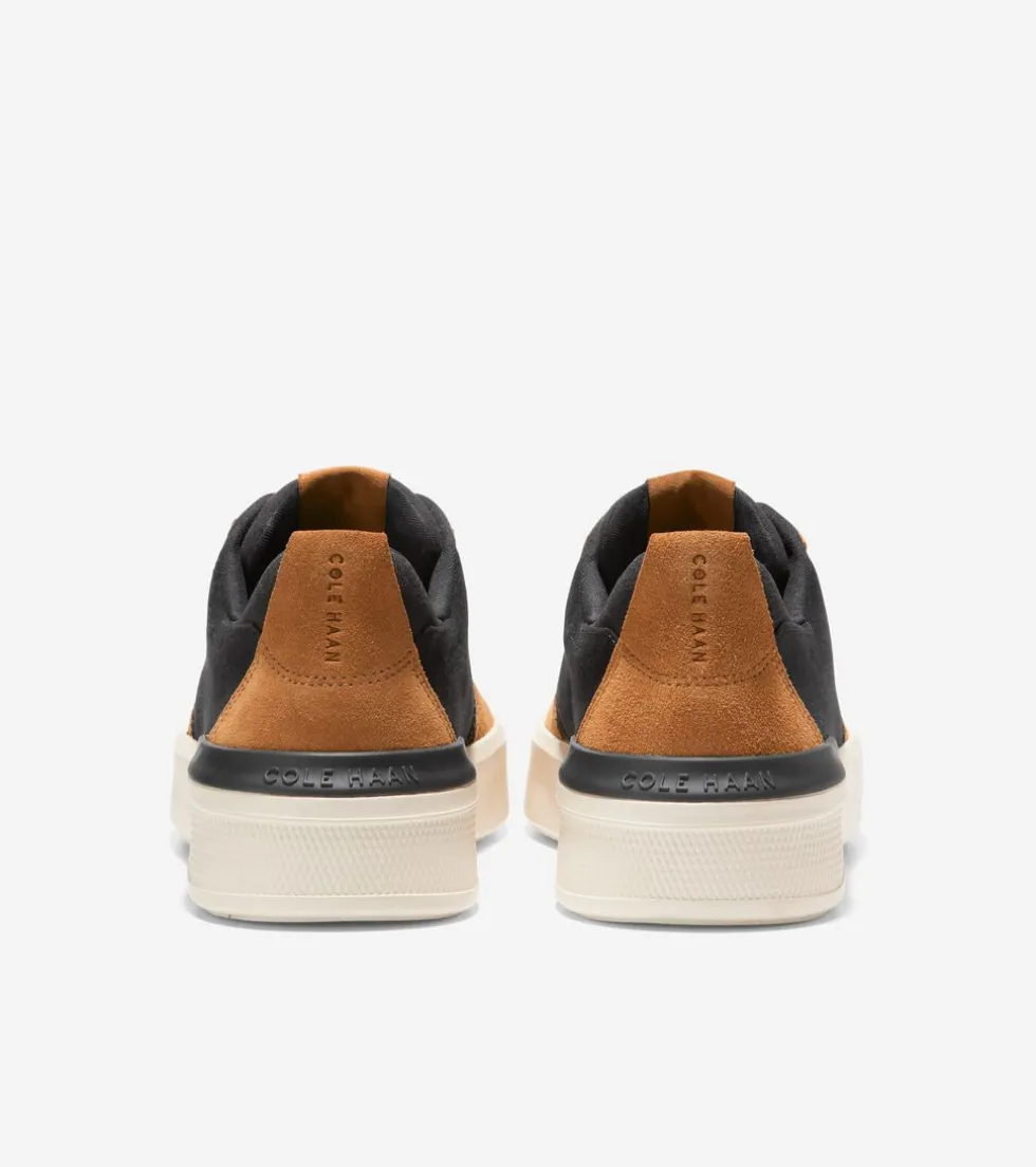 Cole Haan Sneakers*Men's GrandPrø Crew Sneakers Black-GoldenToffee-Ivory