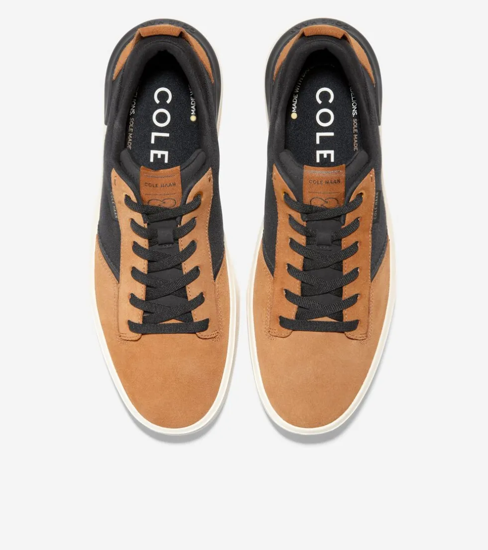 Cole Haan Sneakers*Men's GrandPrø Crew Sneakers Black-GoldenToffee-Ivory