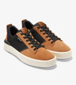 Cole Haan Sneakers*Men's GrandPrø Crew Sneakers Black-GoldenToffee-Ivory