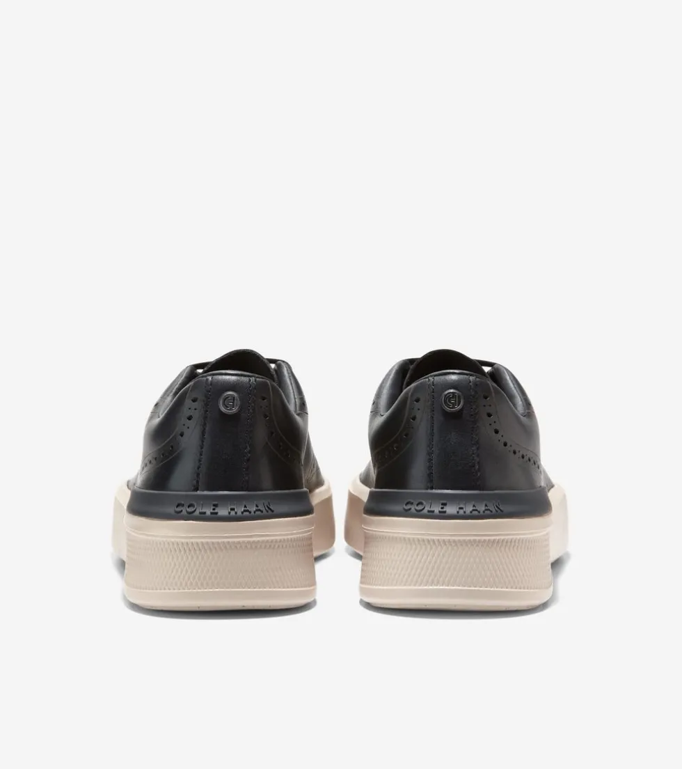 Cole Haan Sneakers*Men's GrandPrø Crew Wingtip Sneakers Black-Birch