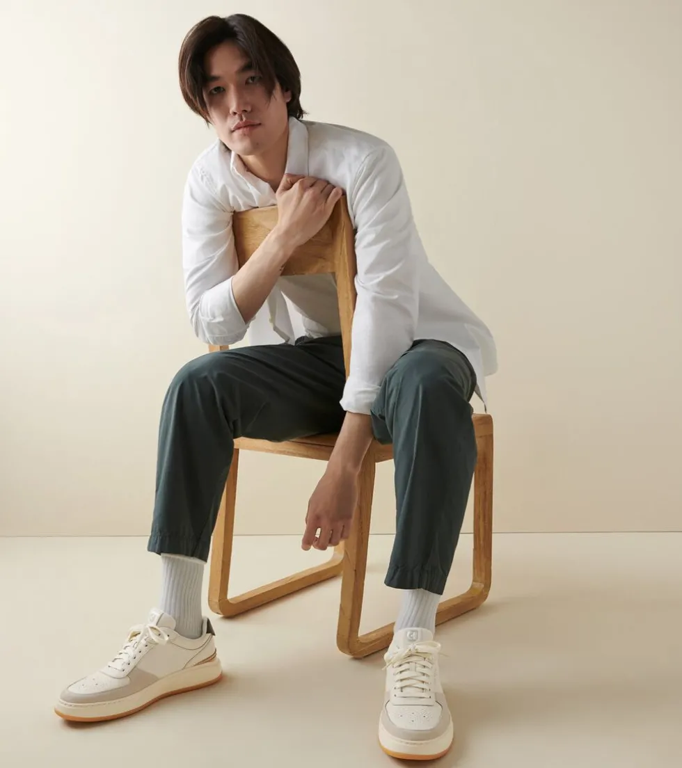 Cole Haan Extended Sizes & Widths|Sneakers*Men's Grandprø Crossover Sneaker Ivory-Gum-Black