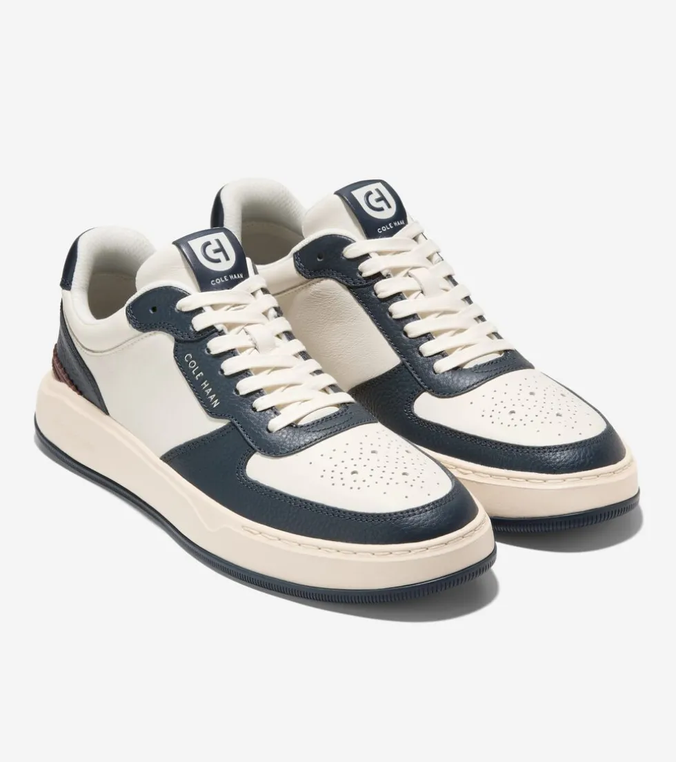 Cole Haan Extended Sizes & Widths|Sneakers*Men's GrandPrø Crossover Sneakers Ivory-Blueberry