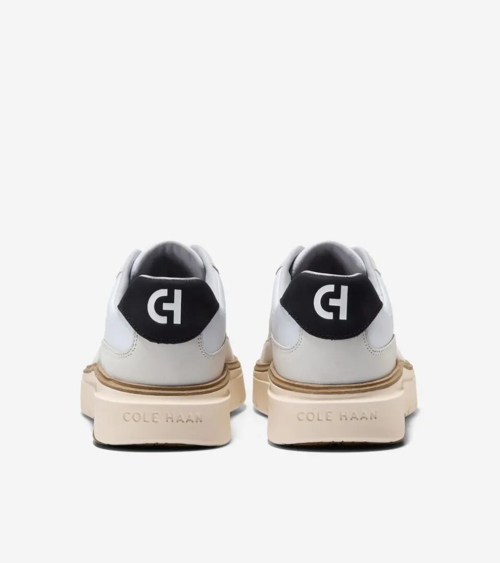 Cole Haan Sneakers*Men's GrandPrø FeatherArc Bike Toe Sneakers OpticWhite-Ivory-Black