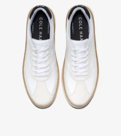 Cole Haan Sneakers*Men's GrandPrø FeatherArc Bike Toe Sneakers OpticWhite-Ivory-Black