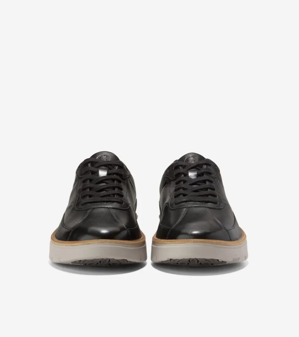 Cole Haan Sneakers*Men's GrandPrø FeatherArc Bike Toe Sneakers Black-PlumKitten-Paloma