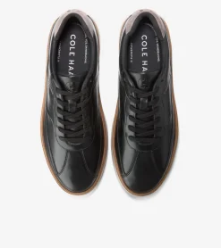 Cole Haan Sneakers*Men's GrandPrø FeatherArc Bike Toe Sneakers Black-PlumKitten-Paloma