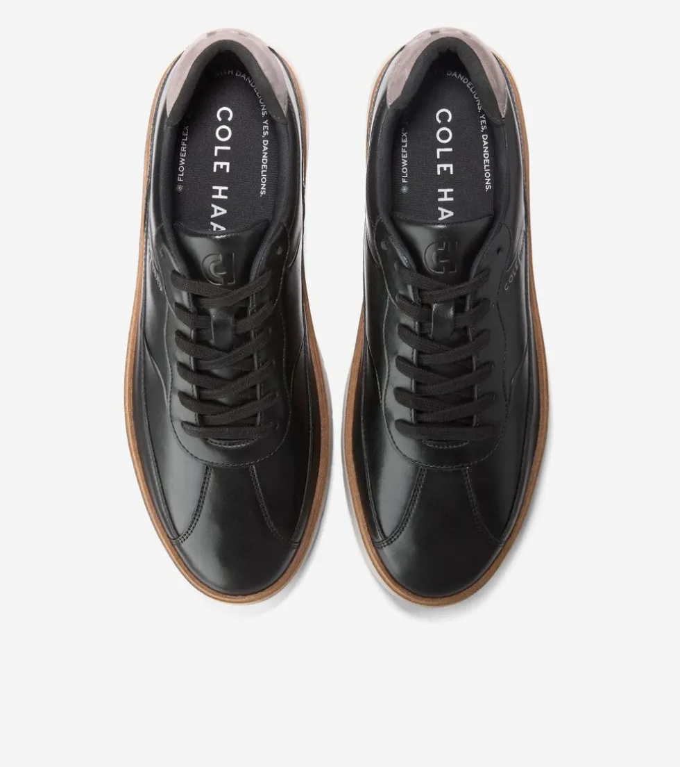 Cole Haan Sneakers*Men's GrandPrø FeatherArc Bike Toe Sneakers Black-PlumKitten-Paloma