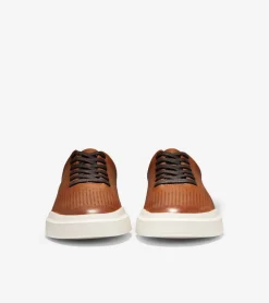 Cole Haan Extended Sizes & Widths|Sneakers*Men's GrandPr&oslash; Rally Laser Cut Sneakers BritishTan-Ivory