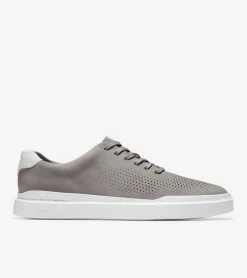 Cole Haan Extended Sizes & Widths|Sneakers*Men's GrandPr&oslash; Rally Laser Cut Sneakers Ironstone-OpticWhite