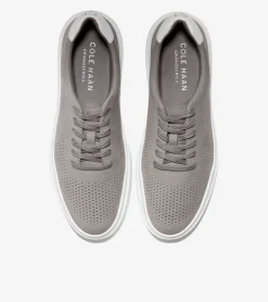 Cole Haan Extended Sizes & Widths|Sneakers*Men's GrandPr&oslash; Rally Laser Cut Sneakers Ironstone-OpticWhite