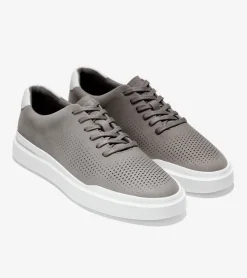 Cole Haan Extended Sizes & Widths|Sneakers*Men's GrandPr&oslash; Rally Laser Cut Sneakers Ironstone-OpticWhite