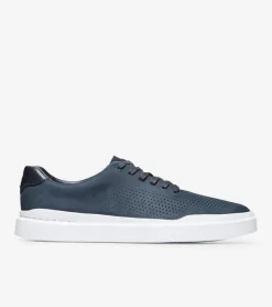 Cole Haan Extended Sizes & Widths|Sneakers*Men's GrandPr&oslash; Rally Laser Cut Sneakers NavyNubuck