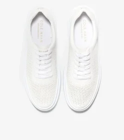 Cole Haan Extended Sizes & Widths|Sneakers*Men's GrandPrø Rally Laser Cut Sneakers White