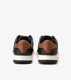 Cole Haan Extended Sizes & Widths|Sneakers*Men's GrandPr&oslash; Tennis Sneakers Black-BritishTan