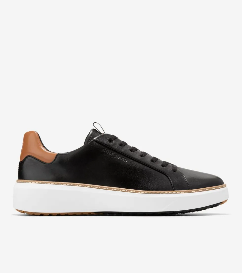 Cole Haan Golf Shoes|Sneakers*Men's GrandPrø Topspin Waterproof Golf Shoes Black-PecanBrown-OpticWhite