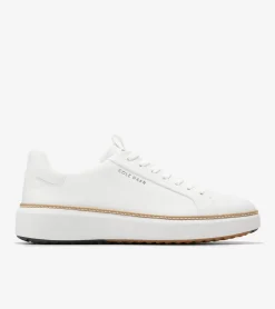 Cole Haan Extended Sizes & Widths|Sneakers*Men's GrandPr&oslash; Topspin Waterproof Golf Shoes OpticWhite-Natural