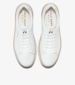 Cole Haan Extended Sizes & Widths|Sneakers*Men's GrandPrø Topspin Waterproof Golf Shoes OpticWhite-Natural