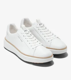 Cole Haan Extended Sizes & Widths|Sneakers*Men's GrandPrø Topspin Waterproof Golf Shoes OpticWhite-Natural