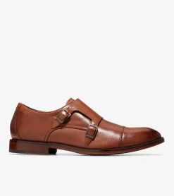 Cole Haan Dress Shoes|Oxfords*Men's Harrison Monk Oxfords BritishTan