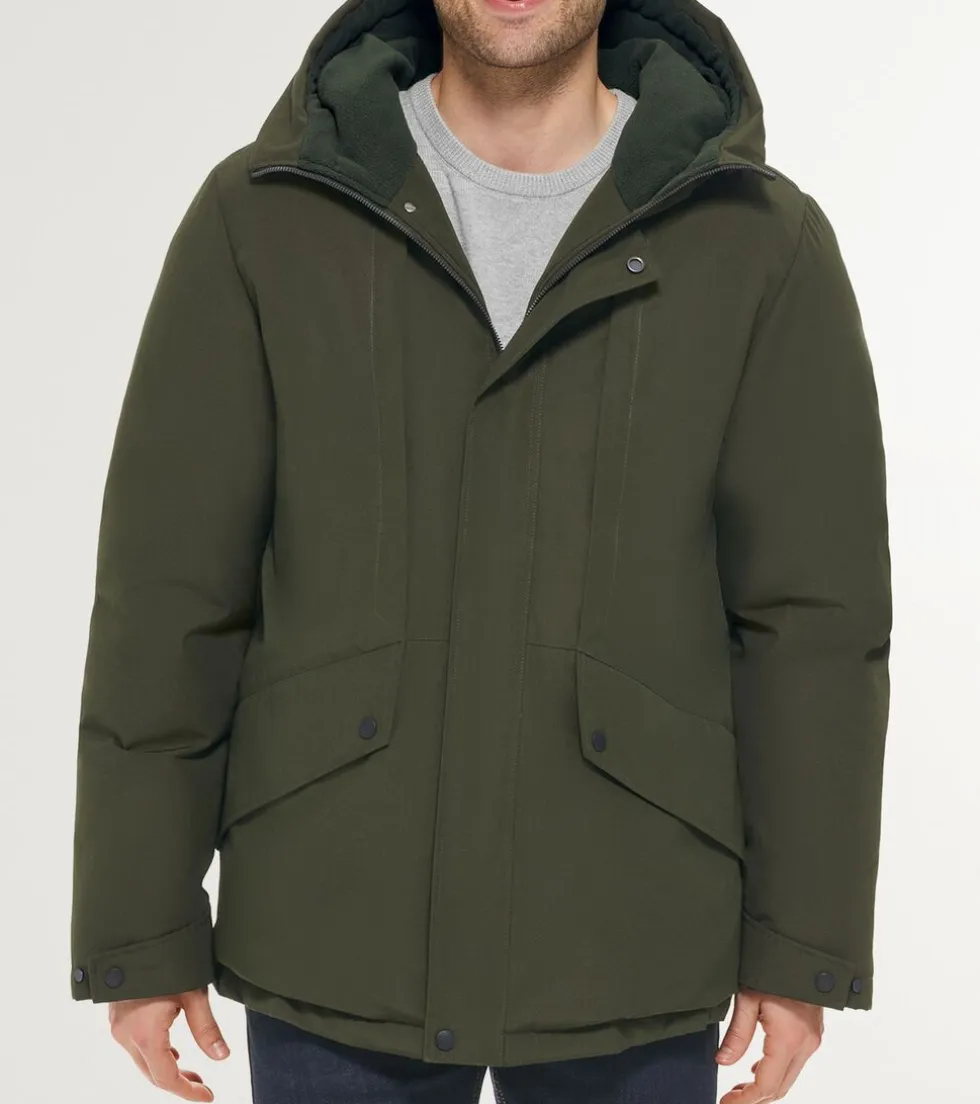 Cole Haan Puffer Jackets|Outerwear*Men's Hooded Puffer Jacket Olive