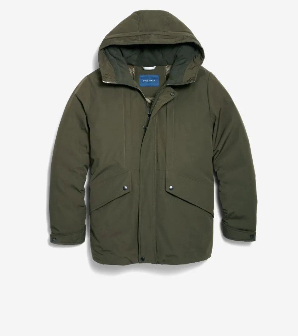 Cole Haan Puffer Jackets|Outerwear*Men's Hooded Puffer Jacket Olive