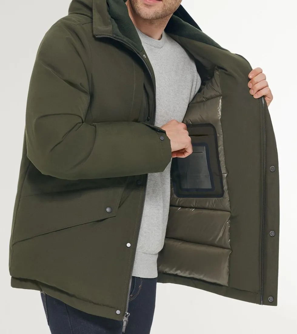 Cole Haan Puffer Jackets|Outerwear*Men's Hooded Puffer Jacket Olive