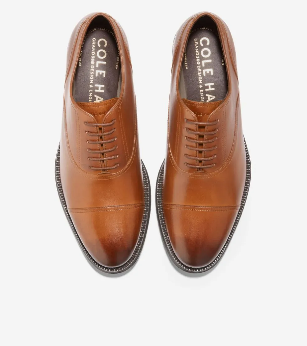 Cole Haan Dress Shoes|Oxfords*Men's Modern Classics Cap Toe Oxfords BritishTan-DarkChocolate