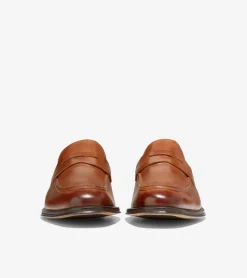 Cole Haan Dress Shoes|Loafers & Drivers*Men's Modern Classics Penny Loafer BritishTan-DarkChocolate