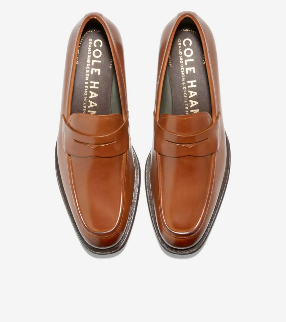 Cole Haan Dress Shoes|Loafers & Drivers*Men's Modern Classics Penny Loafer BritishTan-DarkChocolate