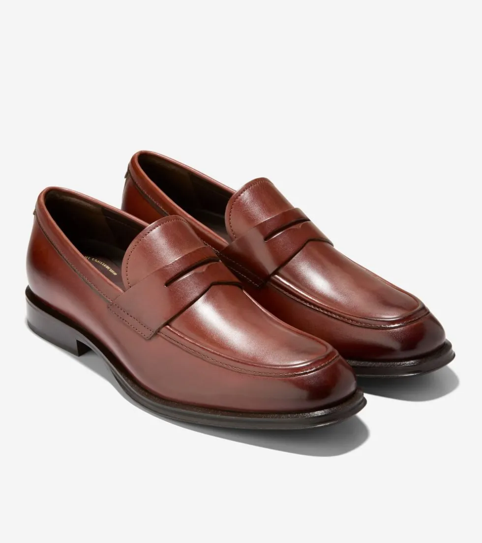 Cole Haan Dress Shoes|Loafers & Drivers*Men's Modern Classics Penny Loafers CherryMahogany-Chocolate