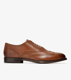 Cole Haan Dress Shoes|Oxfords*Men's Modern Classics Wingtip Oxfords BritishTan-DarkChocolate