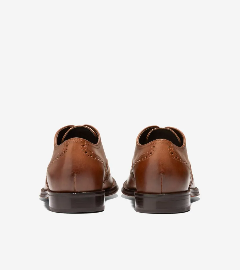 Cole Haan Dress Shoes|Oxfords*Men's Modern Classics Wingtip Oxfords BritishTan-DarkChocolate