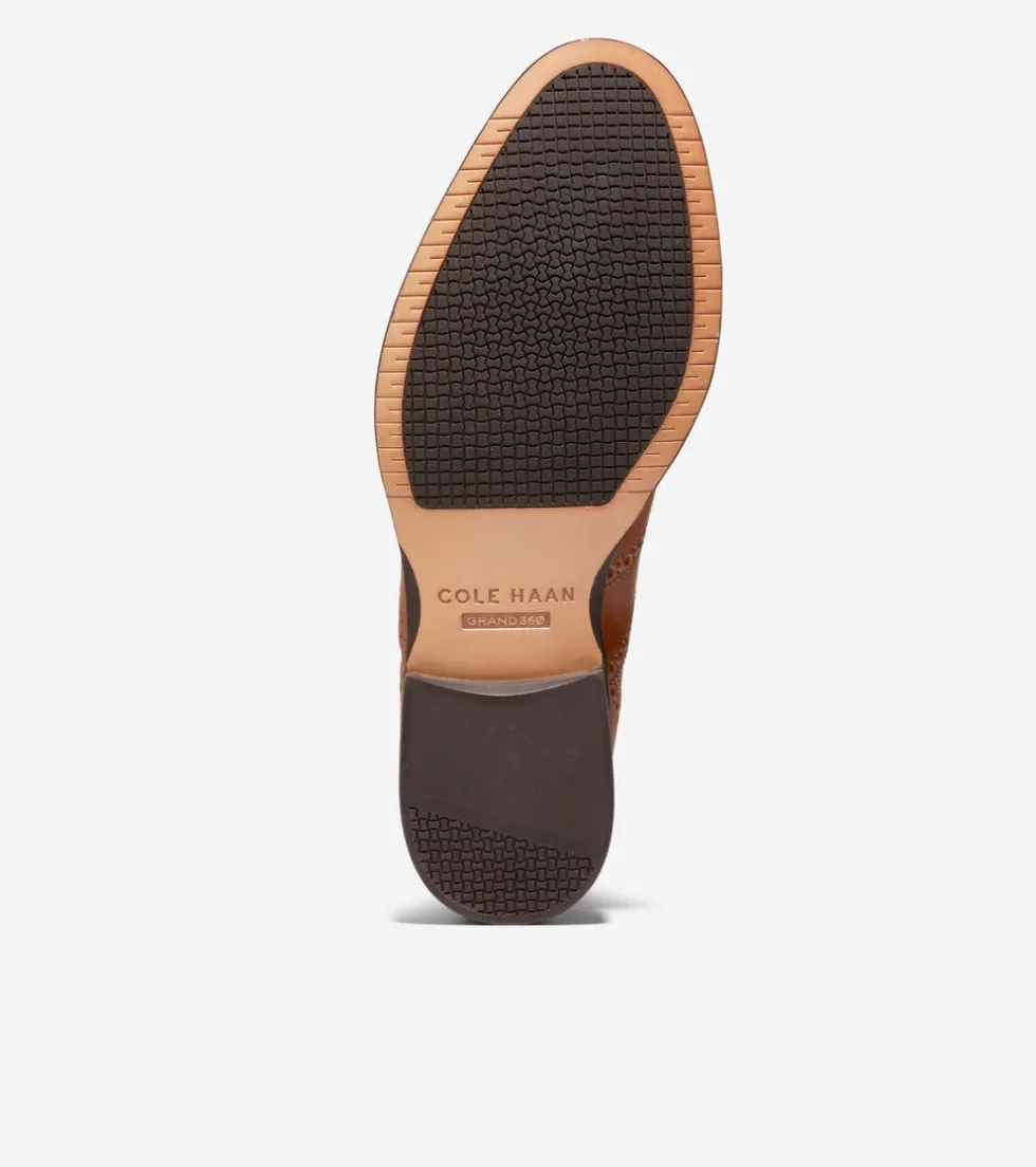 Cole Haan Dress Shoes|Oxfords*Men's Modern Classics Wingtip Oxfords BritishTan-DarkChocolate