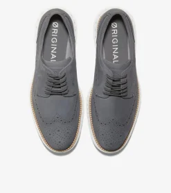 Cole Haan Dress Shoes|Oxfords*Men's ØriginalGrand 2.0 Wingtip Oxfords Magnet