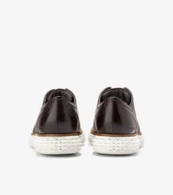 Cole Haan Dress Shoes|Oxfords*Men's ØriginalGrand 2.0 Wingtip Oxfords DarkChocolate-White