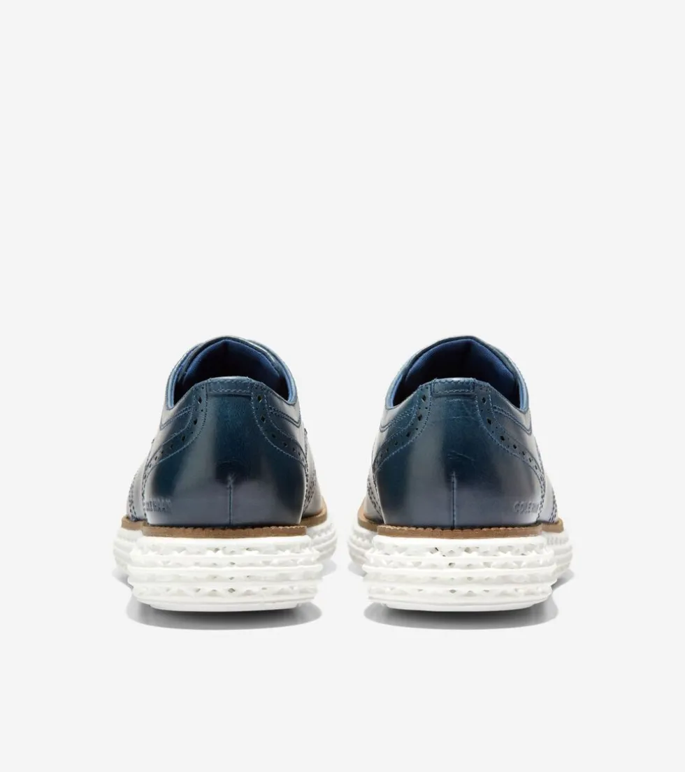 Cole Haan Dress Shoes|Oxfords*Men's ØriginalGrand 2.0 Wingtip Oxfords OrionBlue-White