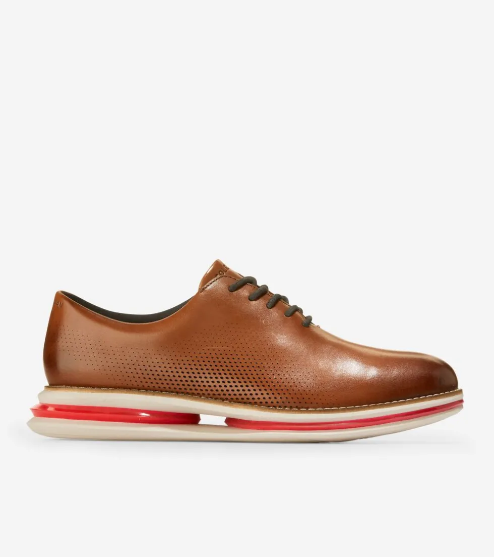 Cole Haan Dress Shoes|Oxfords*Men's ØriginalGrand Energy Twin Oxfords BritishTan-DarkRoast-MoltenLava