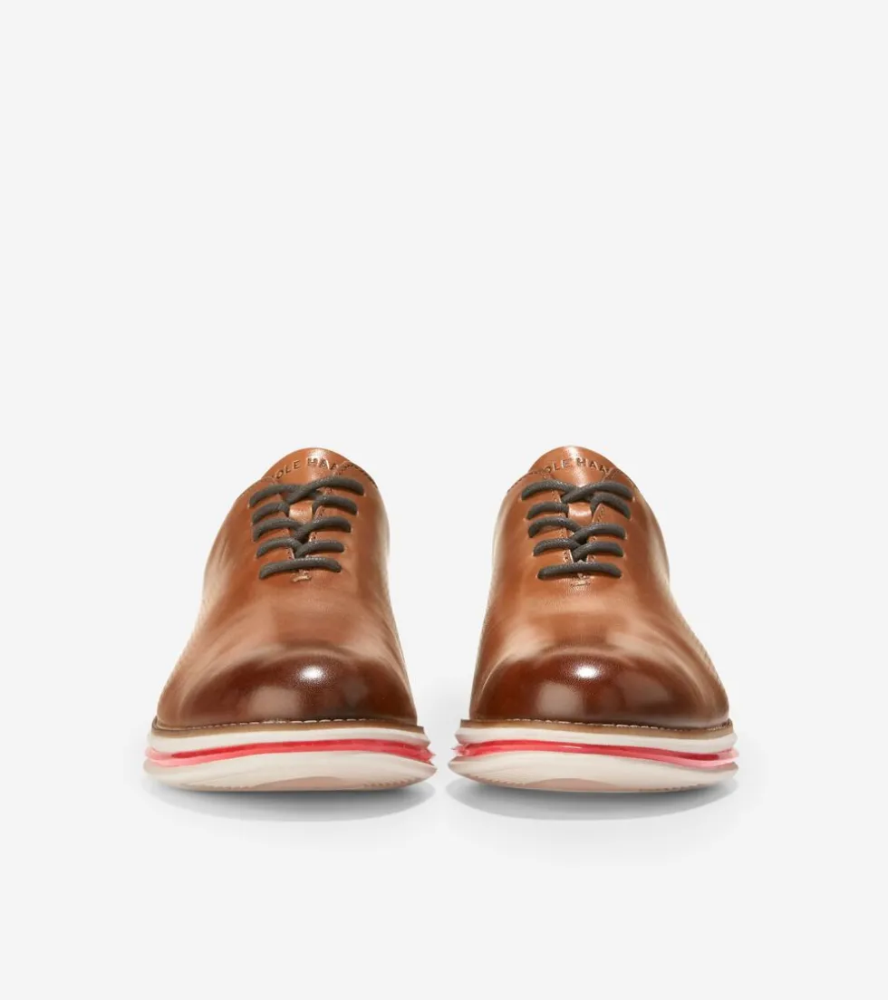 Cole Haan Dress Shoes|Oxfords*Men's ØriginalGrand Energy Twin Oxfords BritishTan-DarkRoast-MoltenLava