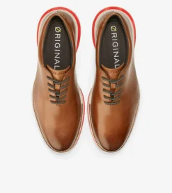 Cole Haan Dress Shoes|Oxfords*Men's ØriginalGrand Energy Twin Oxfords BritishTan-DarkRoast-MoltenLava